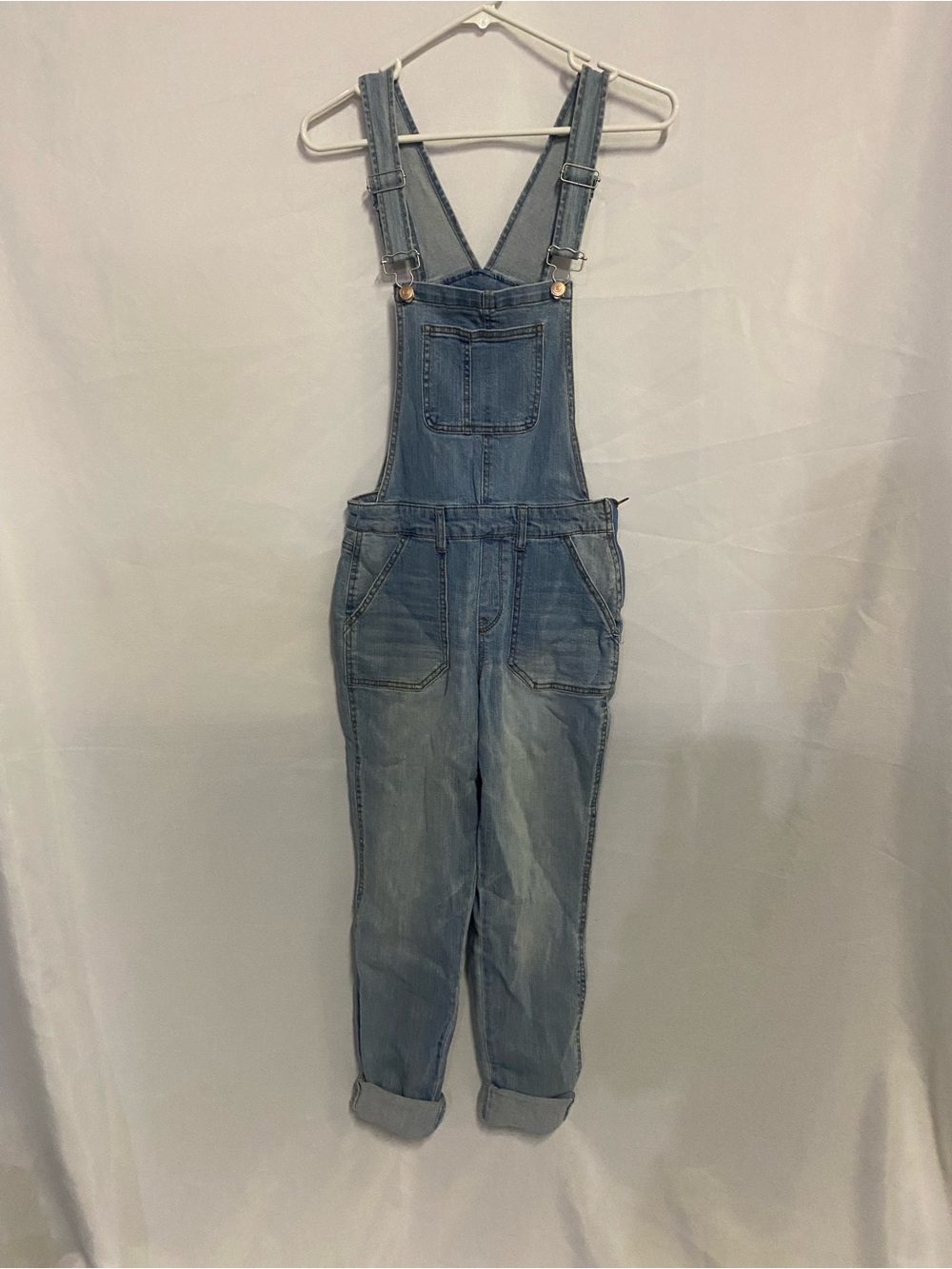 No Boundaries Light Blue Denim Women's Overalls